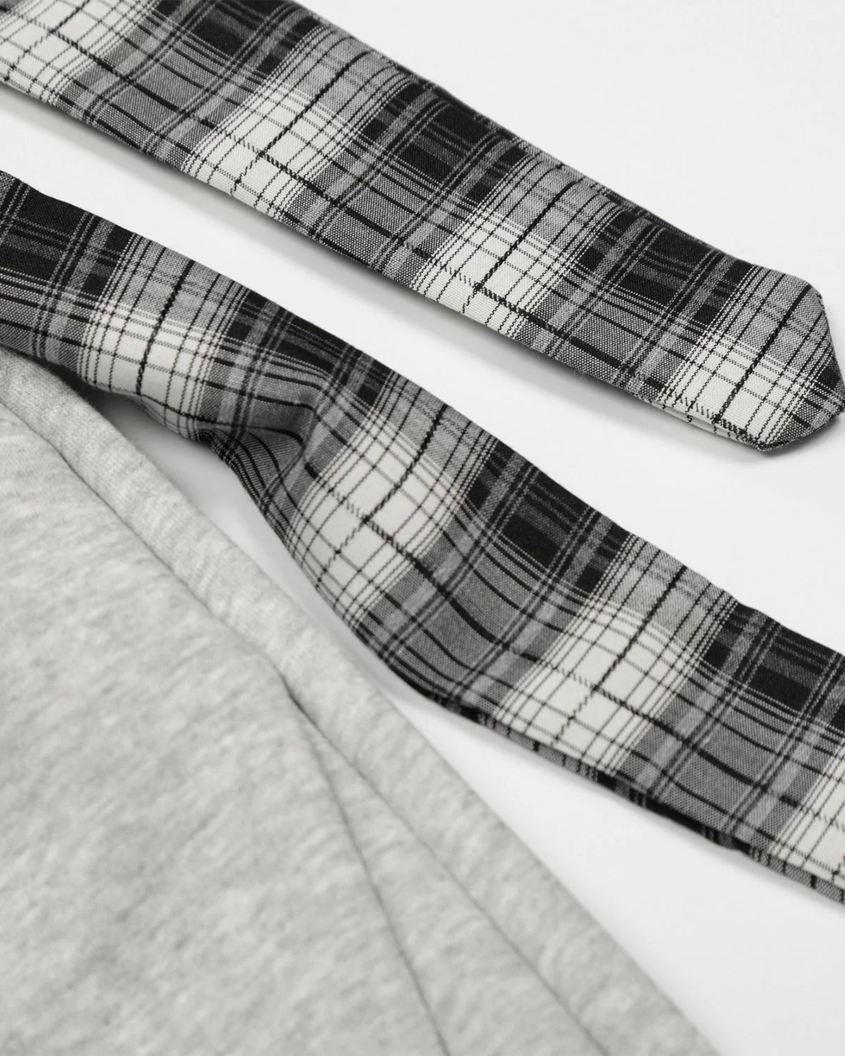 Plaid Layered Baggy Sweatpants | LCDEGO Streetwear