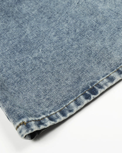 Rivets Embroidered Baggy Jeans | LCDEGO Streetwear