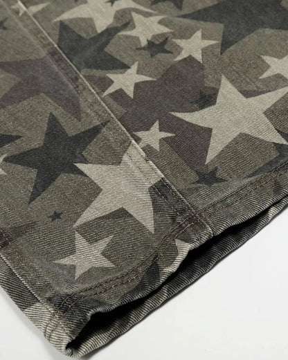 Full Printing Star Camo Baggy Jeans | LCDEGO Streetwear
