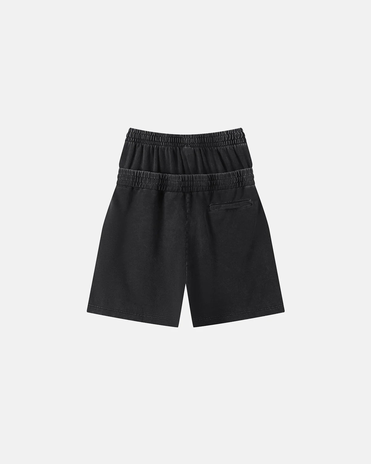 Double Waist Acid Wash Sweat Shorts | LCDEGO Streetwear