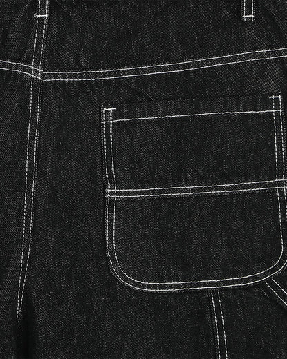 Raw Denim Cargo Longline Shorts | LCDEGO Streetwear