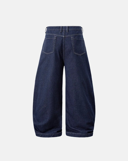 Raw Washed Barrel Jeans | LCDEGO Streetwear