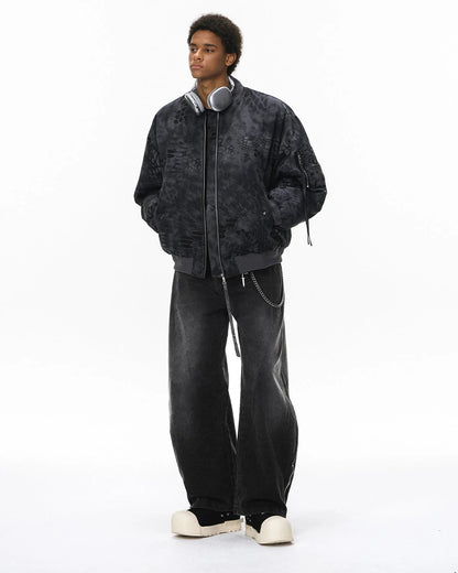 Retro Acid Wash Baggy Cargo Pants | LCDEGO Streetwear