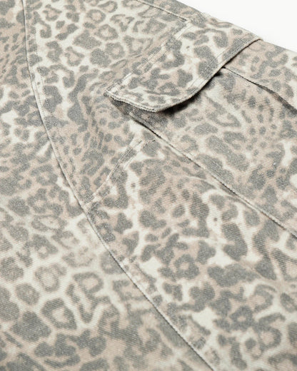 Leopard Pattern Cargo Barrel Pants | LCDEGO Streetwear