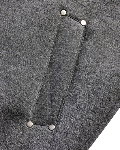 LCDEGO Grey Boxy Zip Up Hoodies