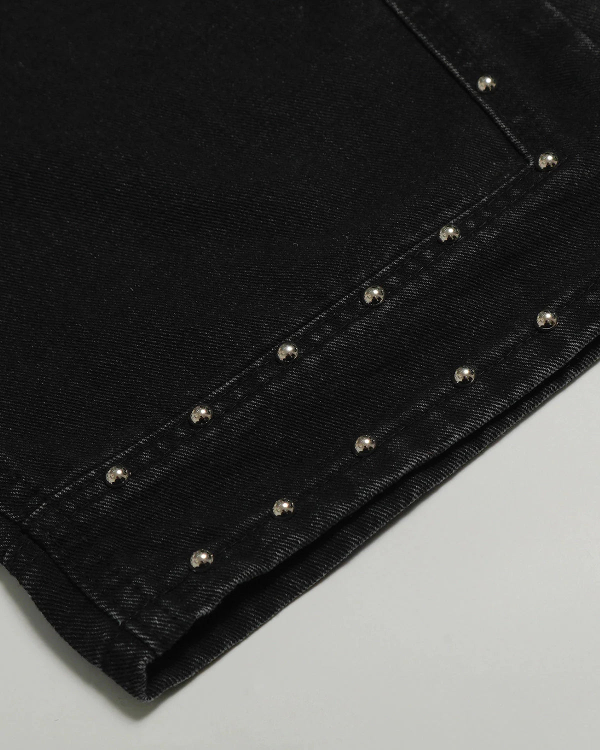 Whisker Washed Rivet Barrel Jeans | LCDEGO Streetwear