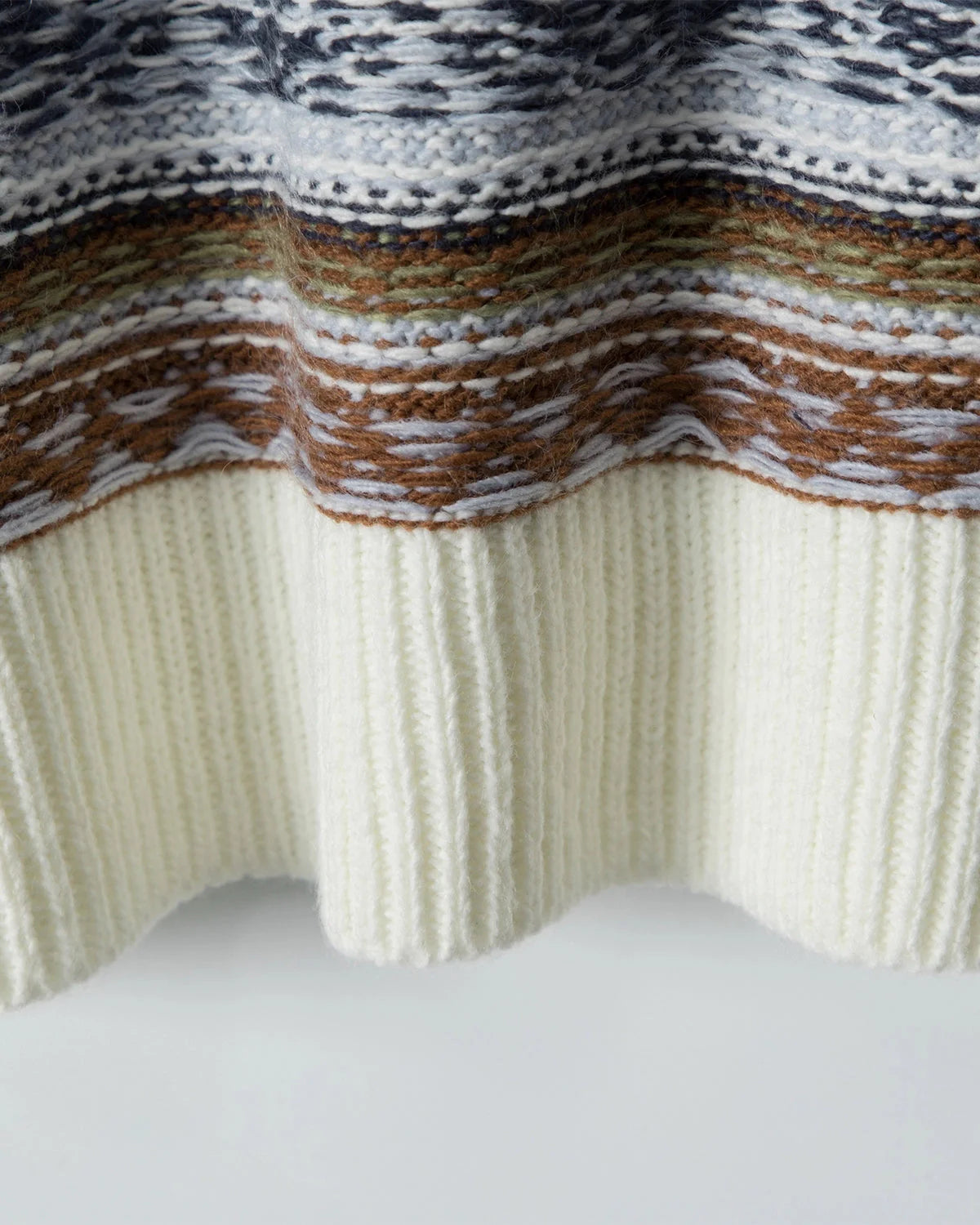 Round Neck Stripe  Jacquard Pullovers | LCDEGO Streetwear