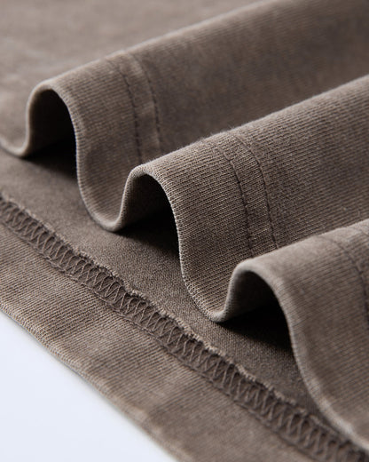 Snow Washed Heavyweight Boxy T-Shirt | LCDEGO Streetwear