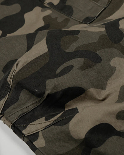 Multi-pockets Camo Barrel Cargo Pants | LCDEGO Streetwear
