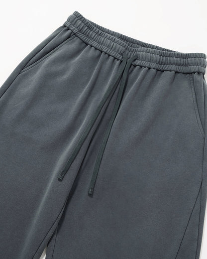 Garment Wash French Terry Straight-leg Sweatpant | LCDEGO Streetwear