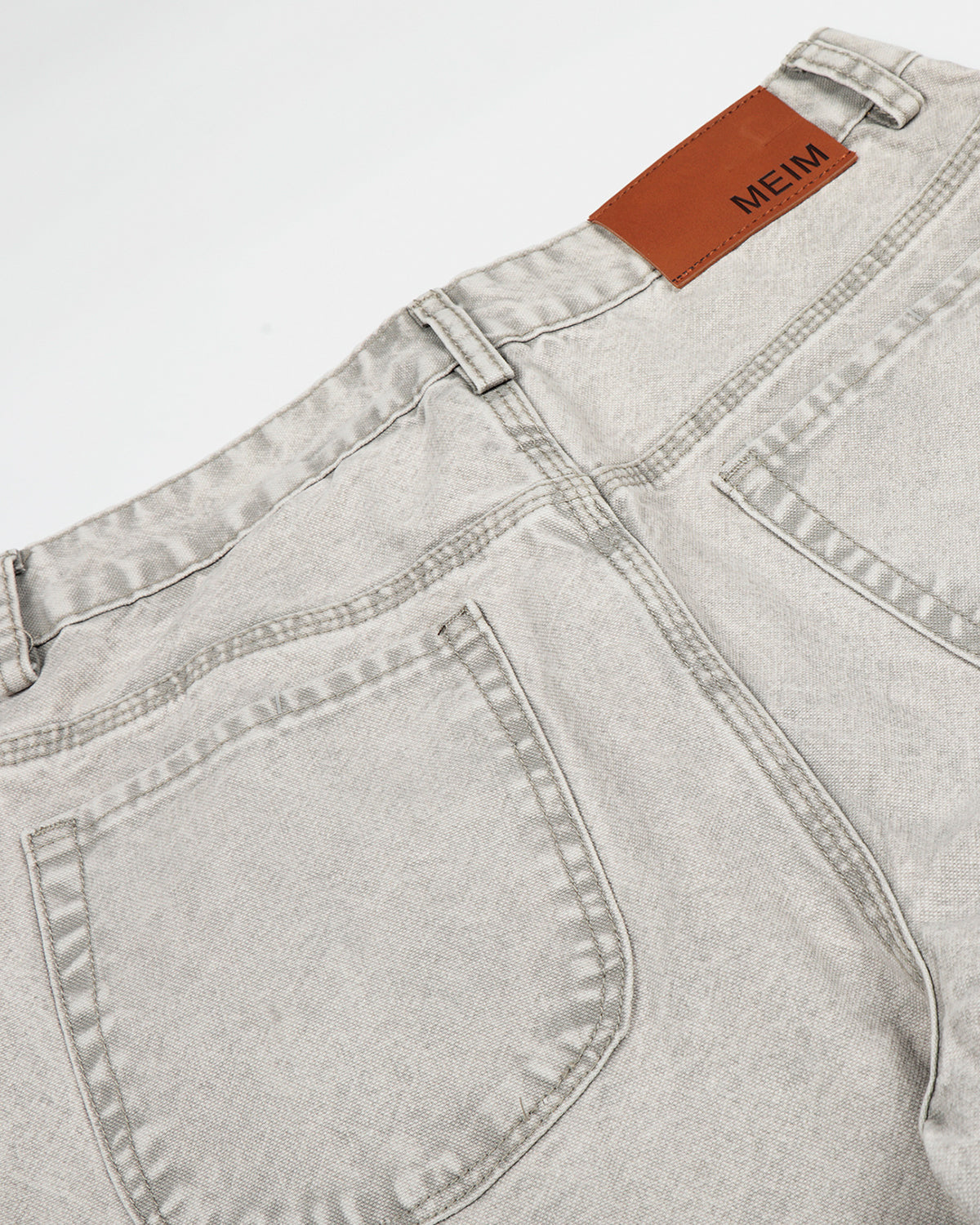 Vintage Washed Baggy Utility Jeans | LCDEGO Streetwear