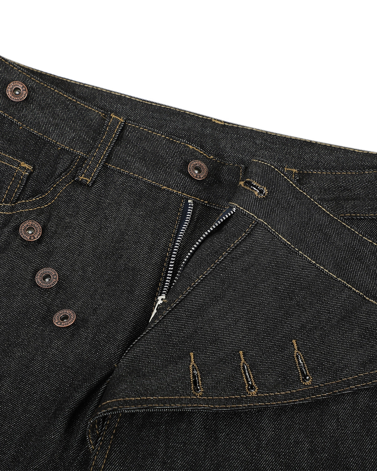 Asymmetric Buttons Bootcut Jeans | LCDEGO Streetwear