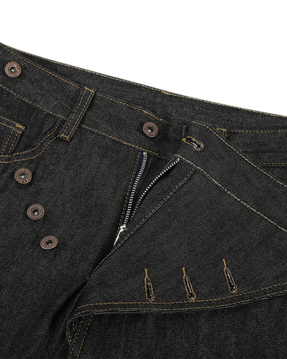 Asymmetric Buttons Bootcut Jeans | LCDEGO Streetwear