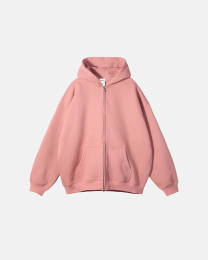 Fleece Double Zip Up Hoodies | LCDEGO Streetwear