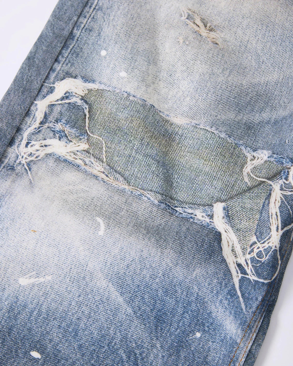 Layered Digital Print Baggy Jeans | LCDEGO Streetwear