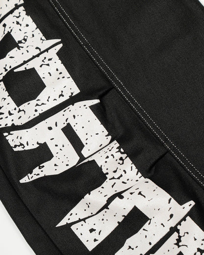 Letter Graphic Cargo Barrel Jeans | LCDEGO Streetwear