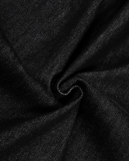 Contrast Stitch Raw Barrel Jeans | LCDEGO Streetwear