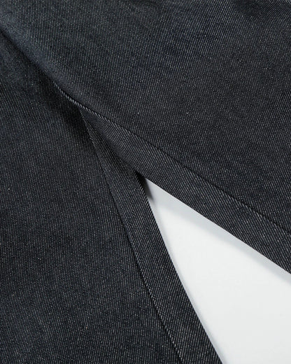 Contrast Stitching Raw Baggy Jeans | LCDEGO Streetwear