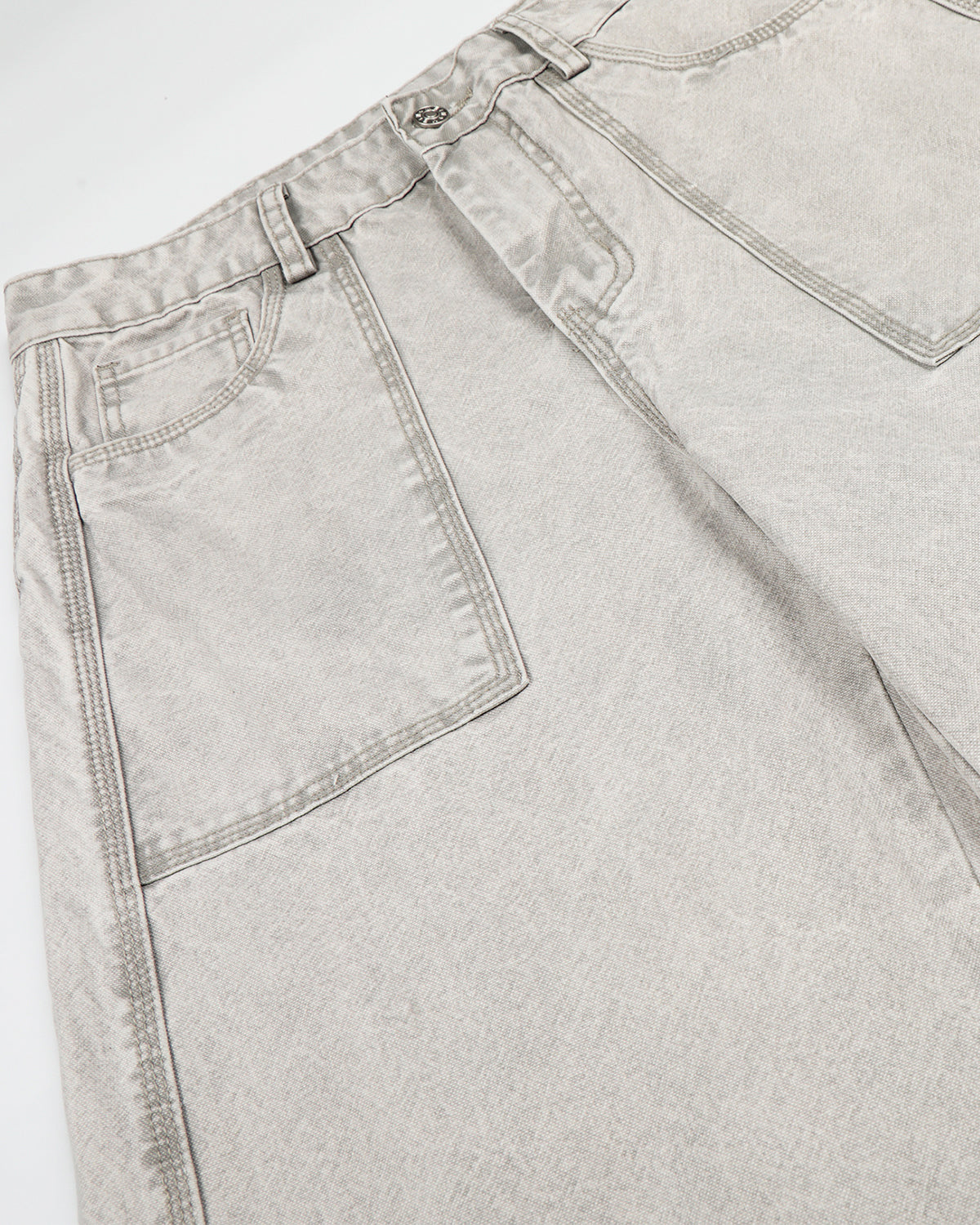 Vintage Washed Baggy Utility Jeans | LCDEGO Streetwear