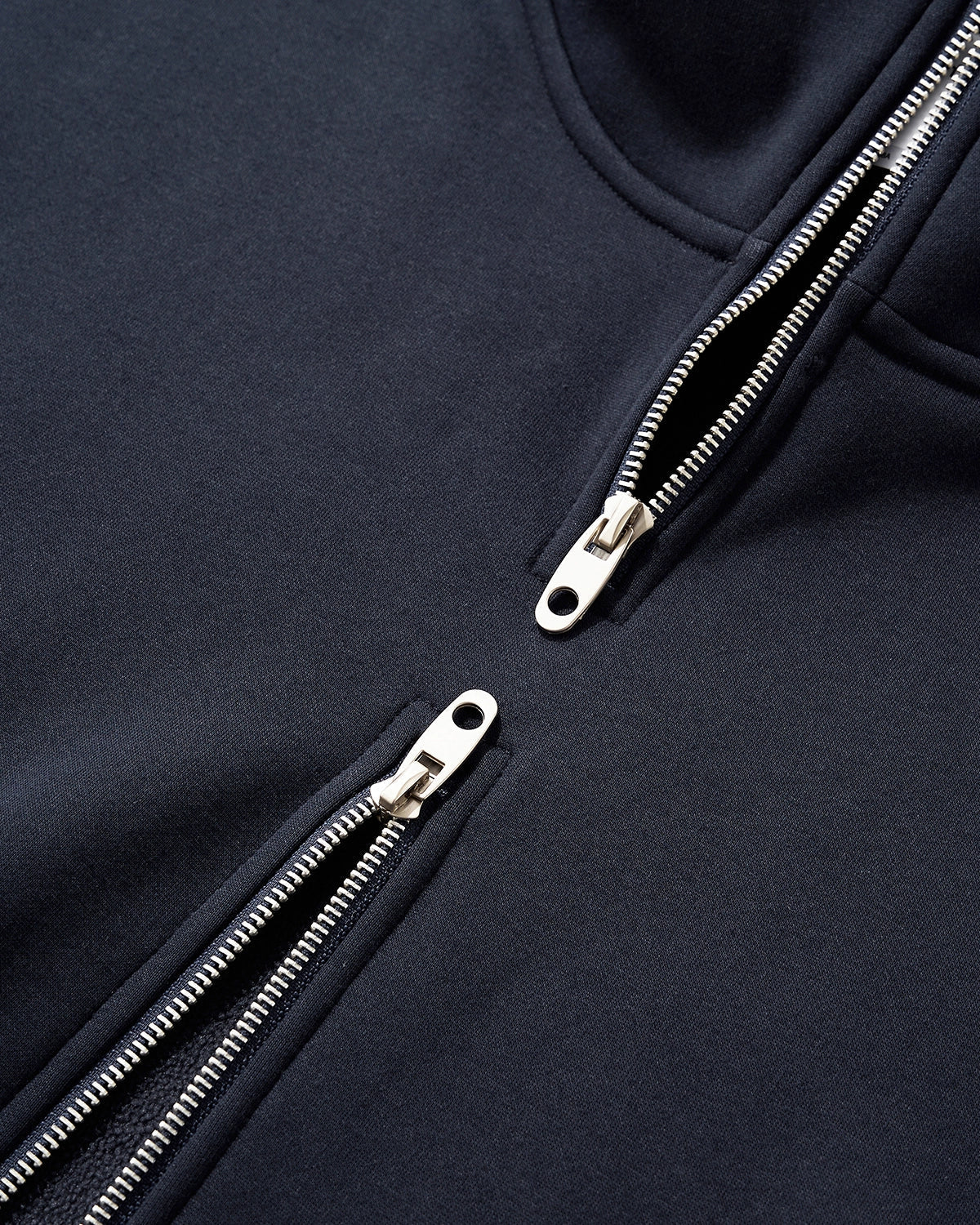 Mock Neck Double Zip Up Hoodies| LCDEGO Streetwear