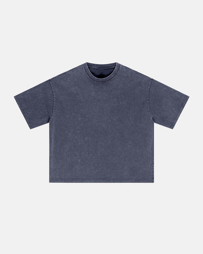 Snow Washed Heavyweight Boxy T-Shirt | LCDEGO Streetwear