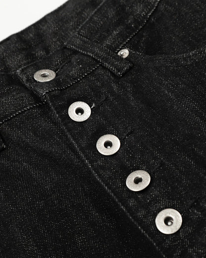 Raw Buttons Up Baggy Jeans | LCDEGO Streetwear