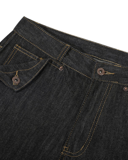 Cinch Back Raw Wide Leg Baggy Jeans | LCDEGO Streetwear