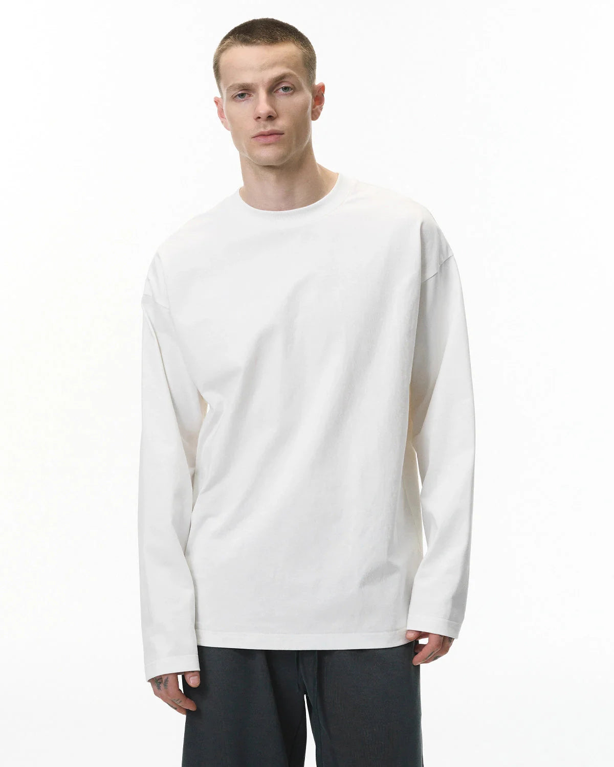Blank Cotton Long Sleeve Tees | LCDEGO Streetwear