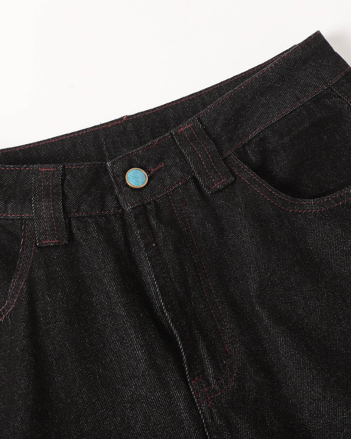 Stitching Deconstructed Raw Bootcut Jeans | LCDEGO Streetwear