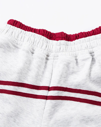 Grey Striped Baggy Sweatpants | LCDEGO Streetwear
