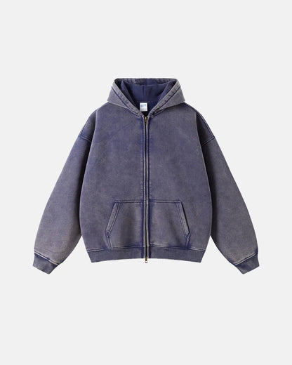 cropped zip up hoodie