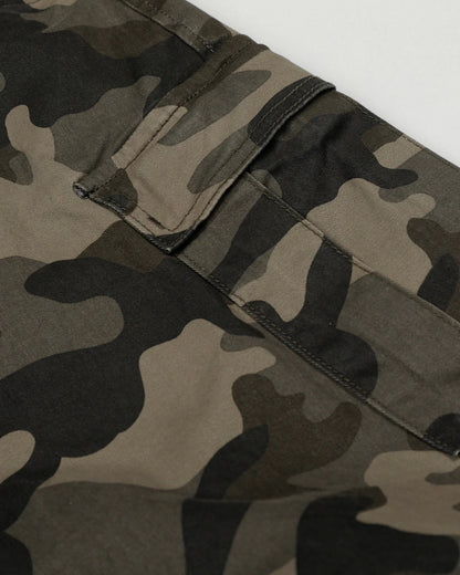 Multi-pockets Camo Barrel Cargo Pants | LCDEGO Streetwear