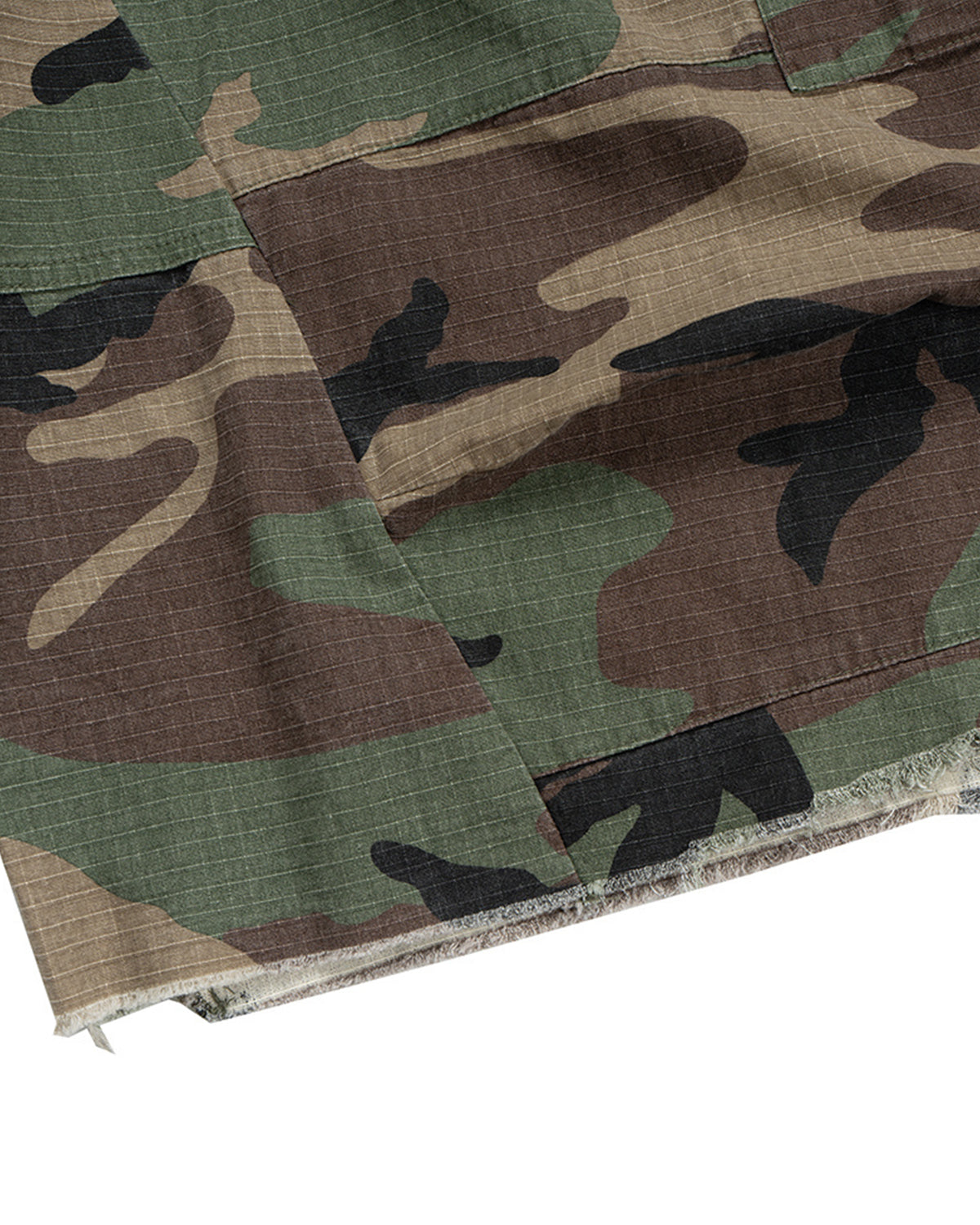 Oversized Camo Cargo Longline Shorts | LCDEGO Streetwear