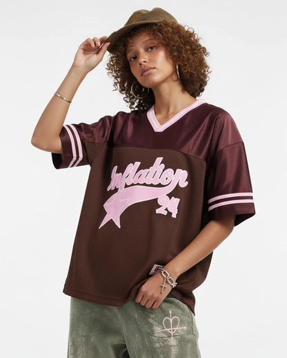 Mesh Patachwork Printing Jersey | LCDEGO Streetwear