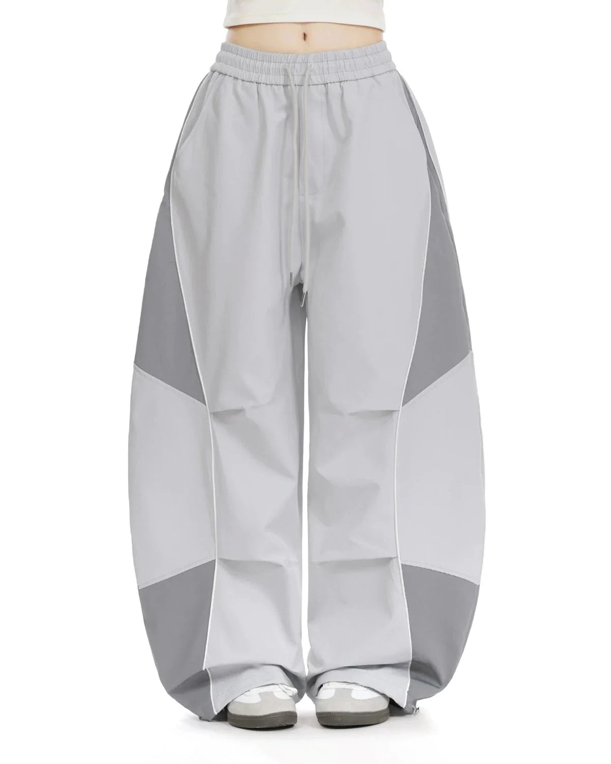 Contrast Panel Baggy Track Pants | LCDEGO Streetwear