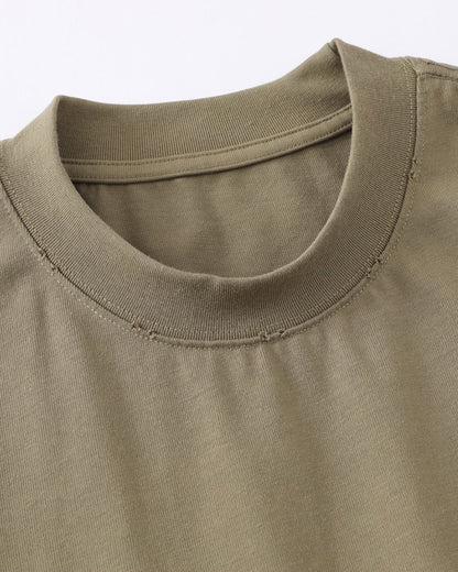 Distressed Washed Mock Neck T Shirt | LCDEGO Streetwear