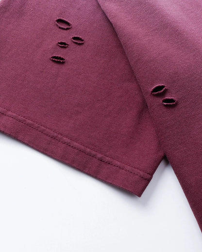 Distressed Ripped Washed Polo Shirts | LCDEGO Streetwear