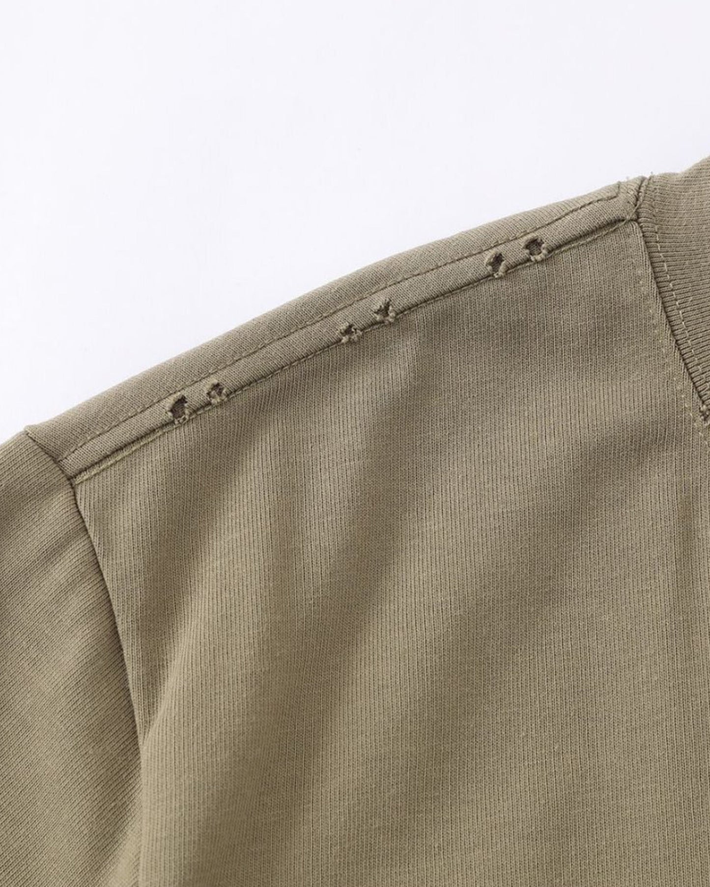 Distressed Washed Mock Neck T Shirt | LCDEGO Streetwear