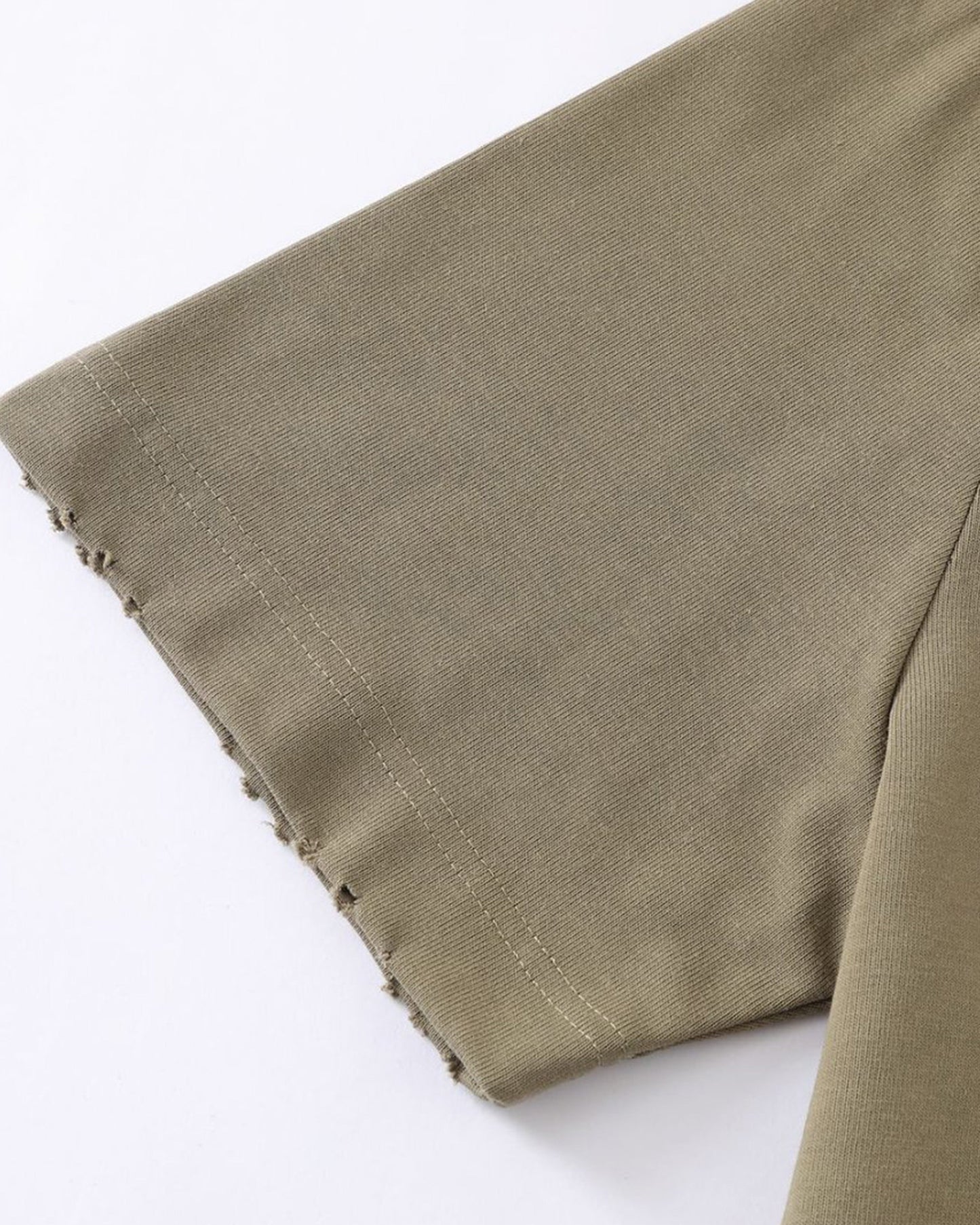 Distressed Washed Mock Neck T Shirt | LCDEGO Streetwear