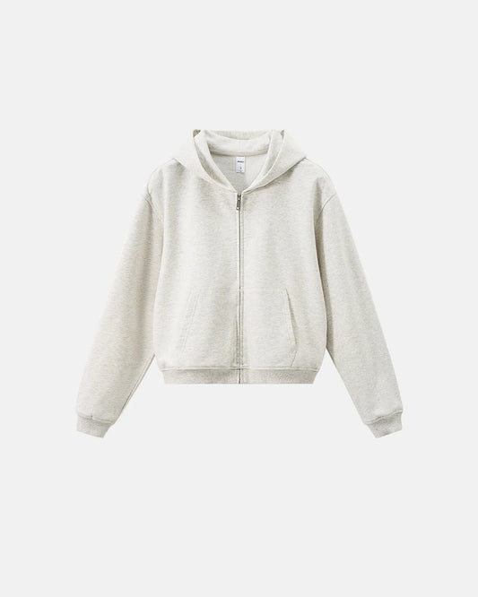 Blank French Terry Zip Up Hoodies | LCDEGO Streetwear