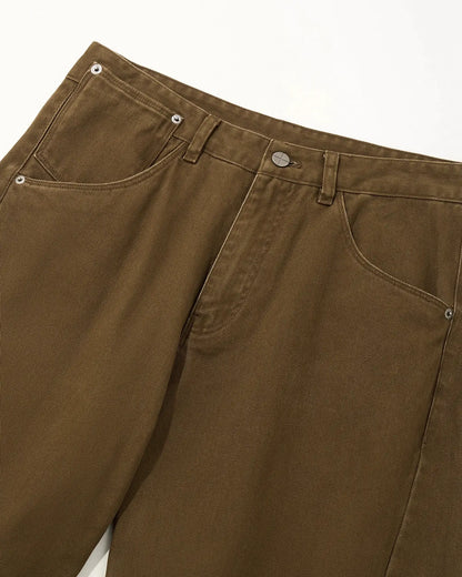 Stitching Flare Baggy Jeans | LCDEGO Streetwear