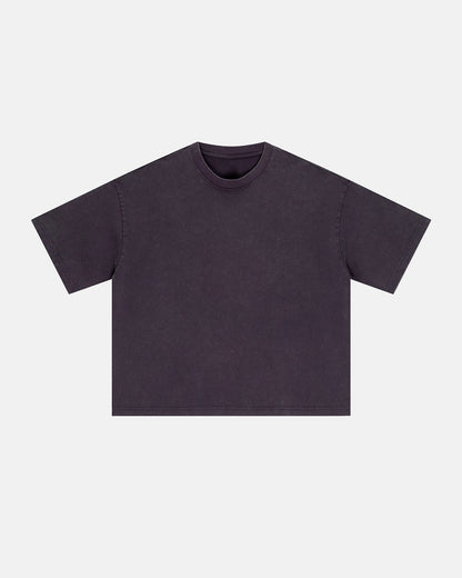 Snow Washed Heavyweight Boxy T-Shirt | LCDEGO Streetwear
