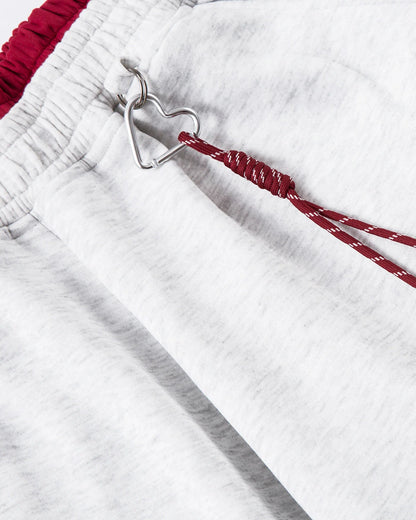 Grey Striped Baggy Sweatpants | LCDEGO Streetwear