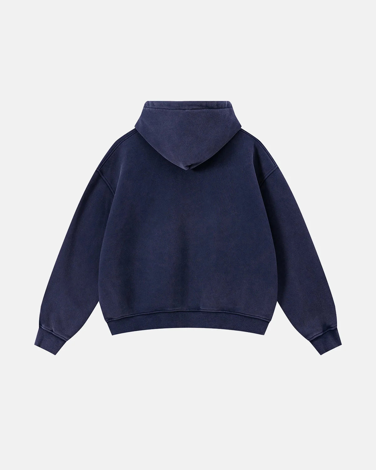 Vintage Washed Fleece Boxy Zip Hoodie | LCDEGO Streetwear