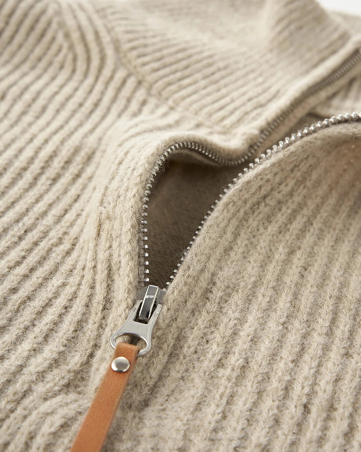Quarter Zip Up Mock Neck Sweaters | LCDEGO Streetwear