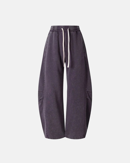 Distressed Acid Washed Barrel Sweatpant | LCDEGO Streetwear