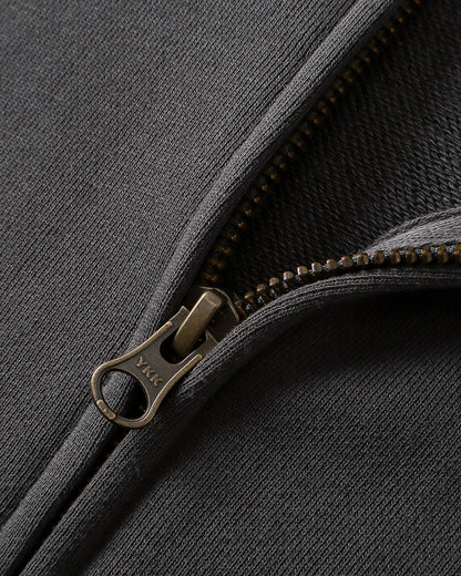Acid Wash Oversized Zip Up Hoodies | LCDEGO Streetwear