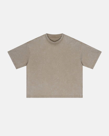 Snow Washed Heavyweight Boxy T-Shirt | LCDEGO Streetwear