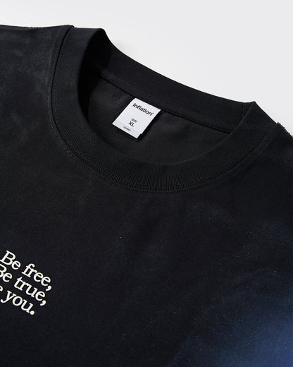 Iridescent Shimmer Oversized T-Shirt | LCDEGO Streetwear