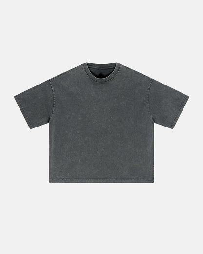 Snow Washed Heavyweight Boxy T-Shirt | LCDEGO Streetwear